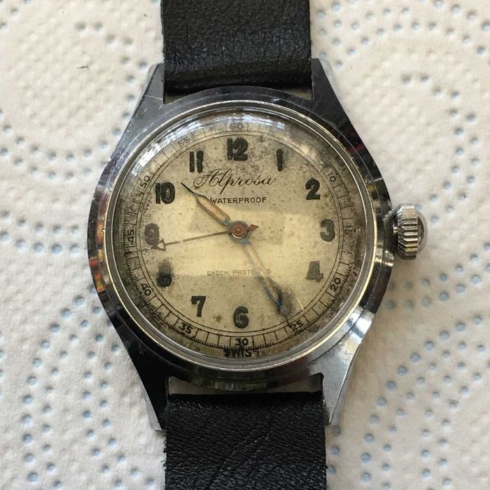 Męski zegarek vintage ALPROSA Enicar 17j sprawny bez serwisu