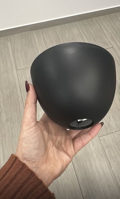 Candeeiro suspenso com globo vidro 30cm