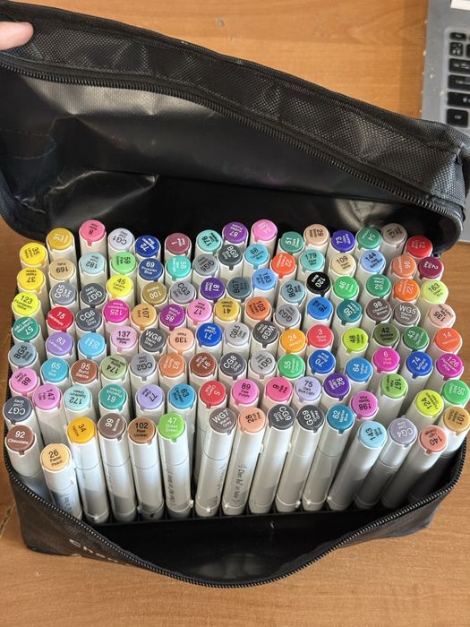 Нові маркери Chen Rui 120шт професійні спиртові маркери