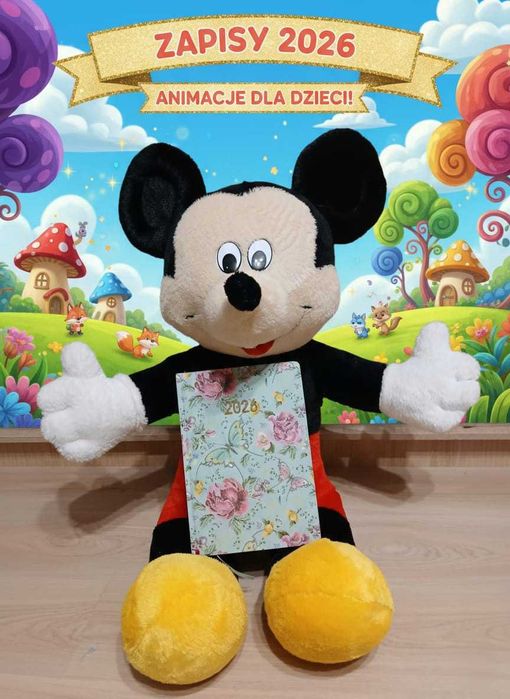 Animacje dla dzieci-Animator/Maskotka Myszka Miki