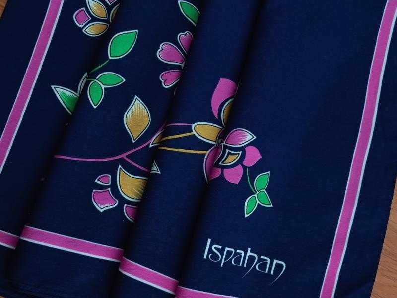 Вінтажна італійська хустка Ispahan Boselli crêpe | 68x68 см