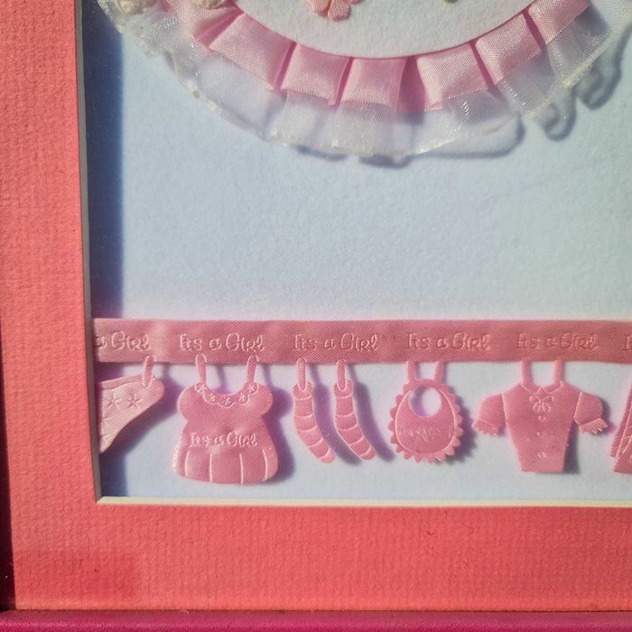 Quadro Nascimento “Catarina” com Detalhes em Prata