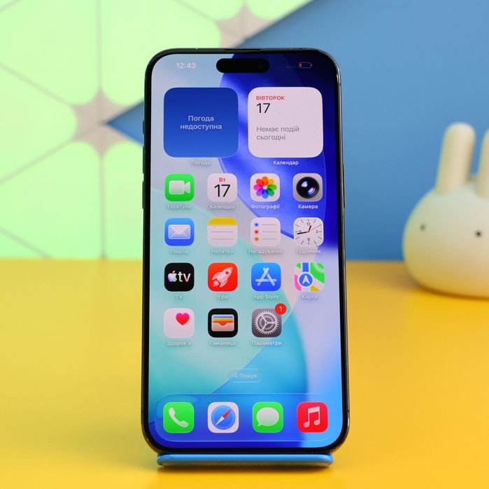 Смартфон Apple iPhone 15 Pro Max 256GB Black (158154) Б/У З ГАРАНТІЄЮ