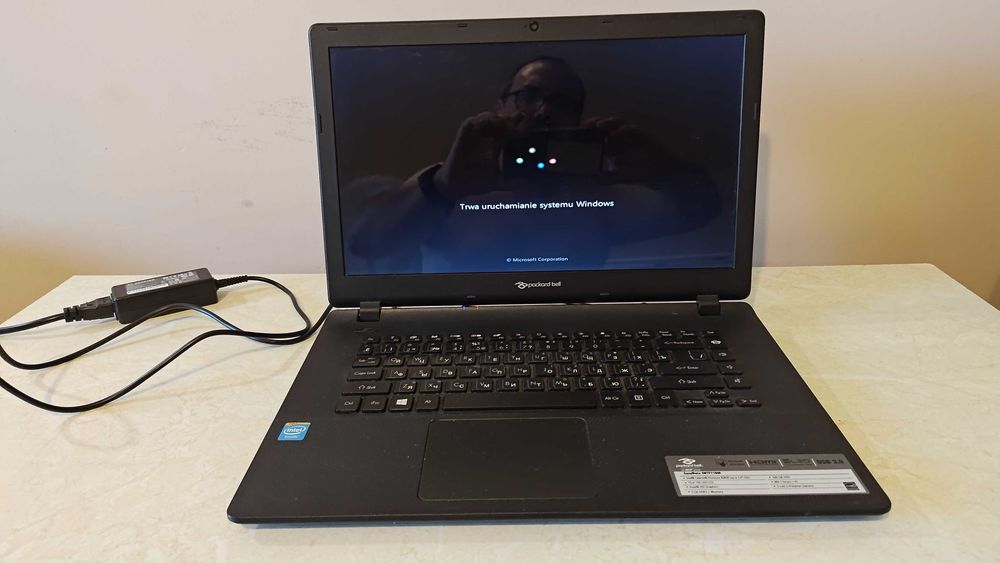 bardzo dobra bateria + zasilacz + laptop Packard Bell Wind. 7 Word Exc