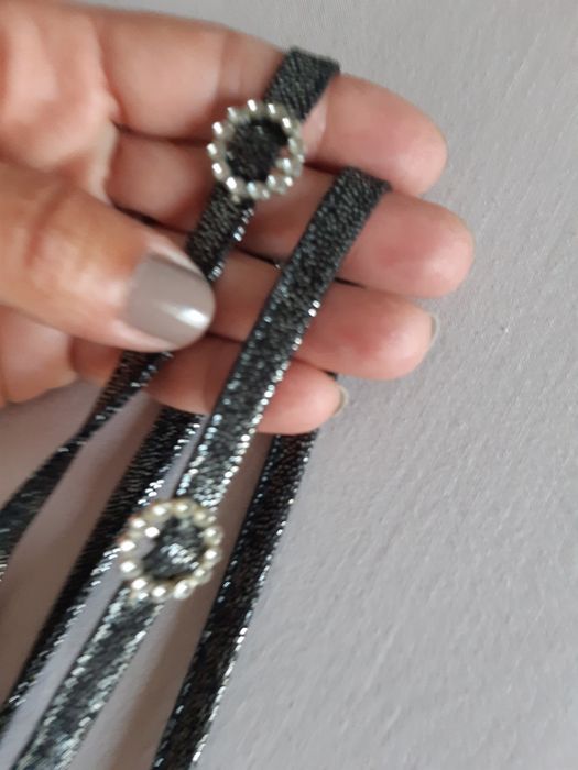 Vestido prateado tam: S