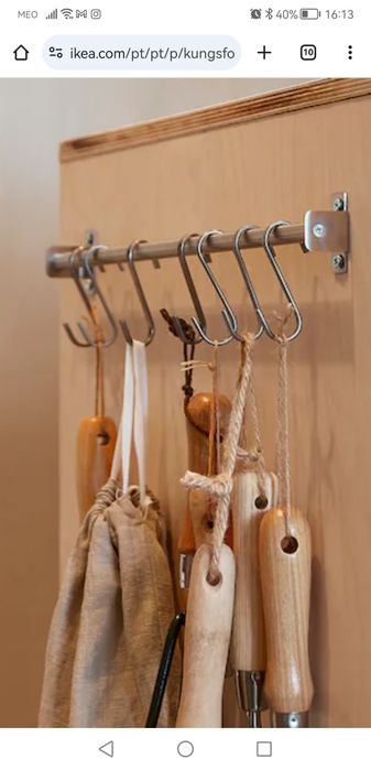 Suporte em inox para cozinha ou outro