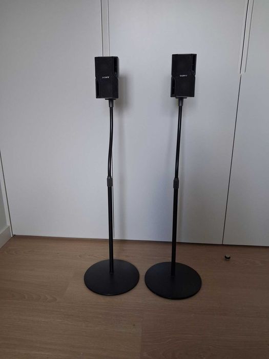 2 Colunas Sony SS-MS5, com suportes verticais.