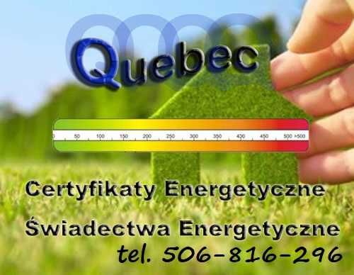 ŚWIADECTWO energetyczne  /CERTYFIKAT 24h – od 49 zł – wpis do rejestru