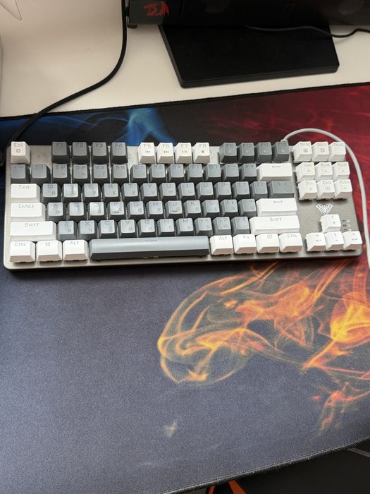 Ігрова  клавіатура Aula TKL (Grey/White