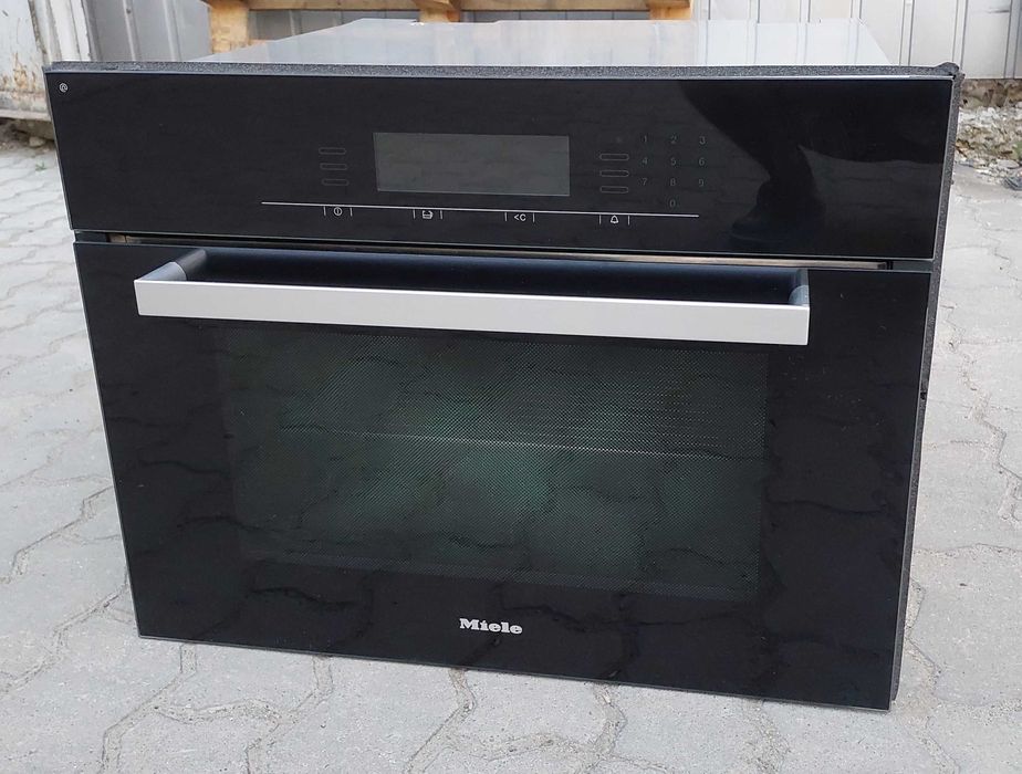 Вбудована духовка пароварка 2в1 Міле Miele DGC 5080 XL чорна термощуп
