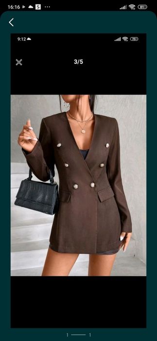 Blazer castanho novo