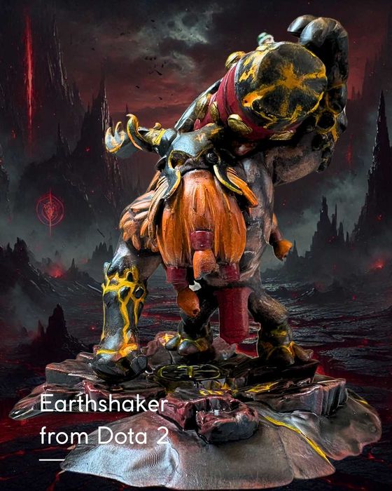 Мініатюра, Фігурка "Earthshaker", Dota 2, 100 мм,високоякісний 3д друк
