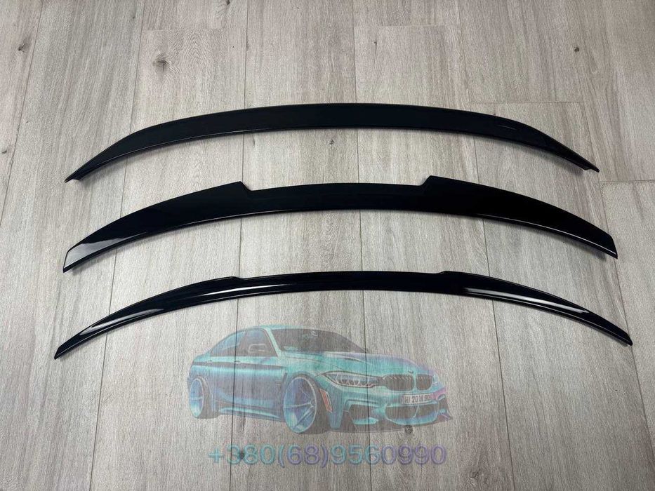 Спойлер BMW G20 3  series 2018 - 2024 M3 / M4 / MP / Черный глянец