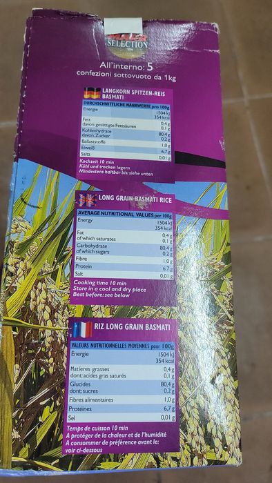 Рис басматі MARR Selection 5 кг. ІТАЛІЯ