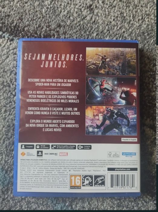 Jogo spider-man 2.  Ps5