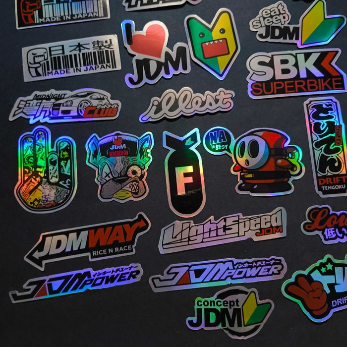 40 Autocolantes Stickers Motard Brilhantes