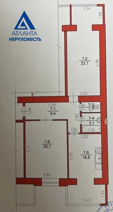 2-кімнатна квартира в новобудові!