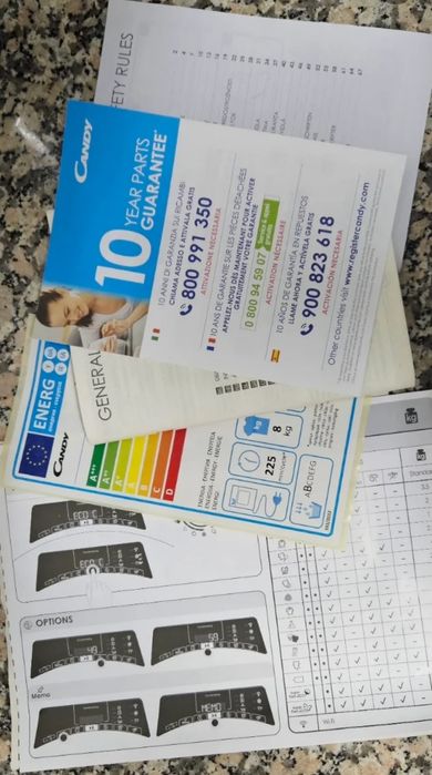 Máquina de Secar Roupa Candy com Wi-Fi controlo por app 8kg Rápido com