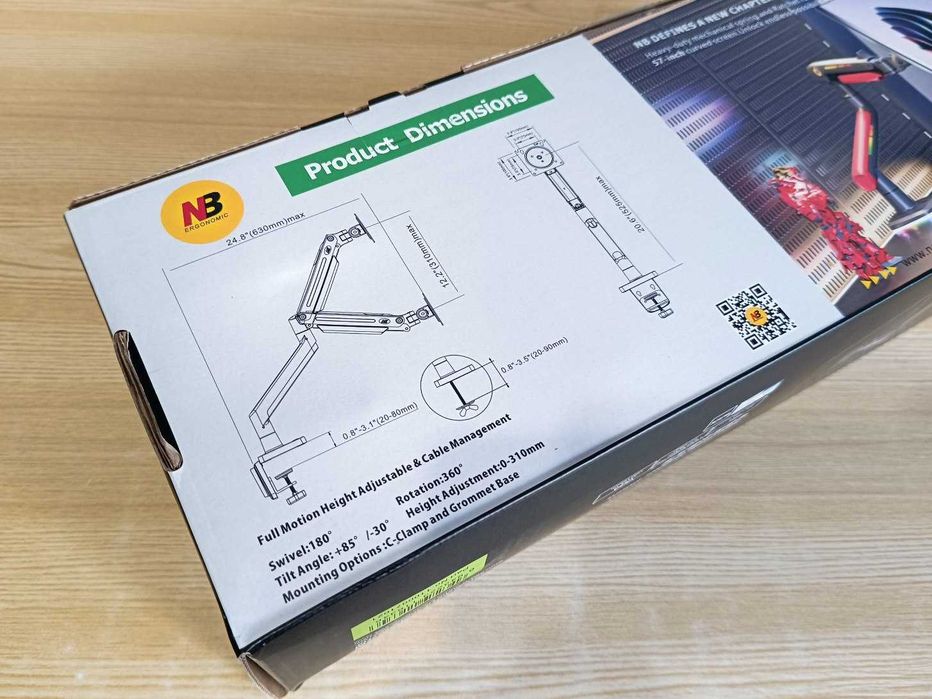 Крепление кронштейн для монитора North Bayou NB G45 27-40 3-12кг