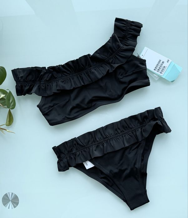 H&M купальник з оборками рюшами xs-s