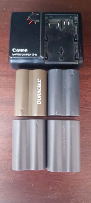 Baterias e carregador máquina fotográfica canon