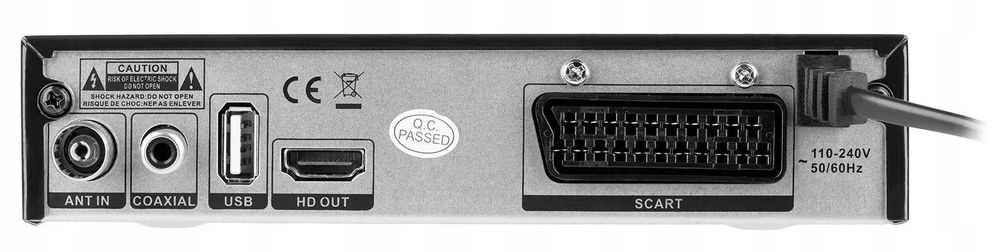 Tuner tv naziemnej DVB-T2 DVB-C Hevc H.265 10bit dekoder Cabletech