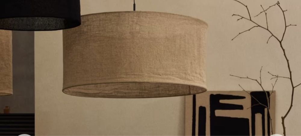 Abażur Lampa Sufitowa Len 80x40 Mariela