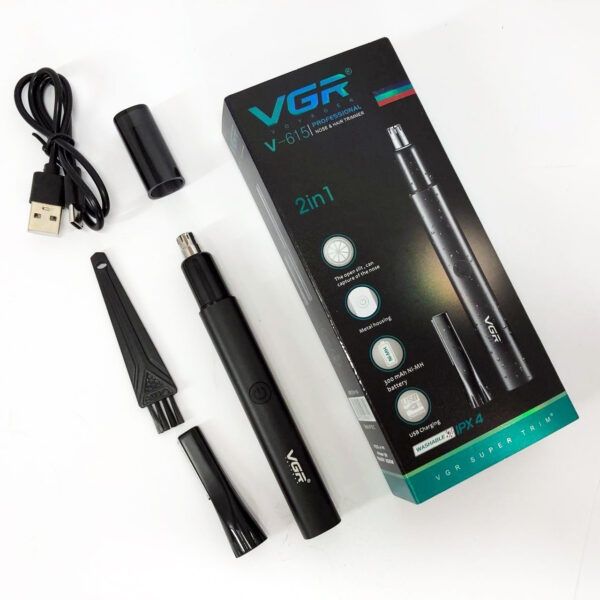Тример для носа та вух VGR V-615, Тример для вусів, Електробритва з насадками для бороди
