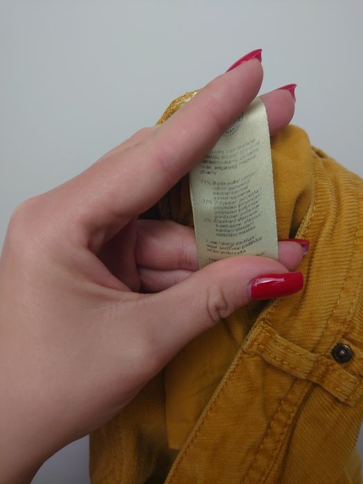 Musztardowa spódnica Tchibo 71% bawełny