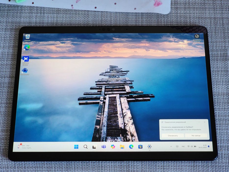 Microsoft Surface Pro X Platinum 13" 2880x1920 8/256Gb 4G LTE eSIM SIM