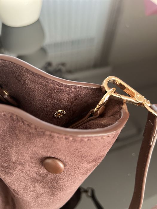 Torebka Demellier midi Suede- kolor mokka
