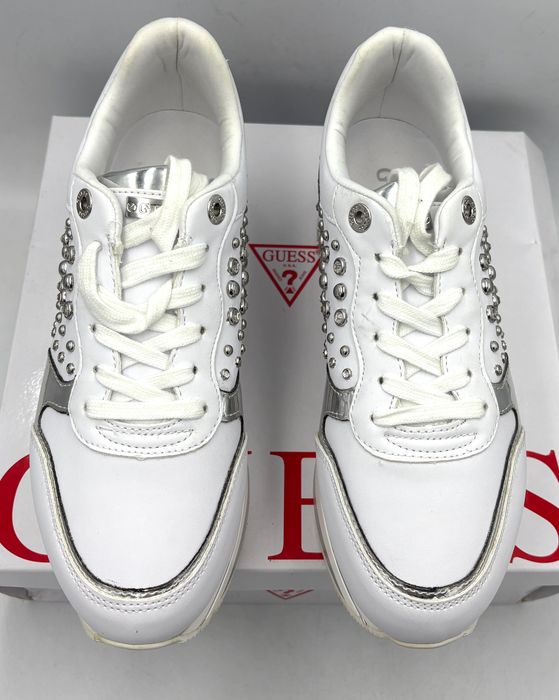 ‼️Nowe oryginalne sneakersy GUESS Humbull białe 39 AZ 192 buty damskie