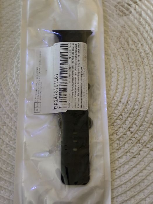 Pasek gumowy do Apple watch czarny