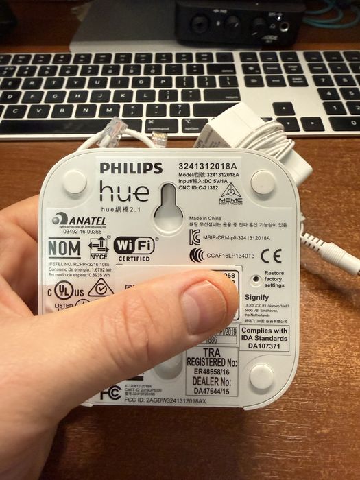 Блок керування Philips Hue Bridge 2.1 Apple HomeKit ZigBee 3.0 EU мост