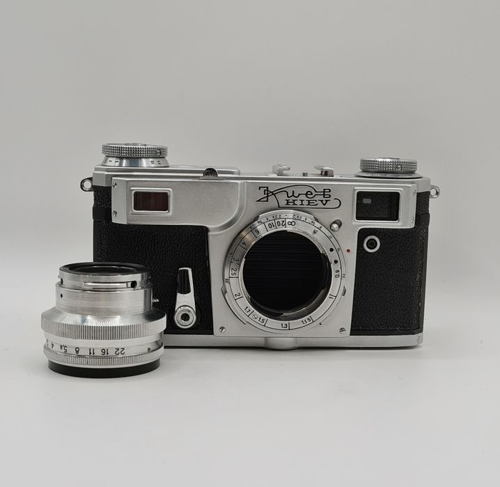 Kiev + Jupiter-8M 50/2 | sprawny | sprawdzony na kliszy | etui | vintage