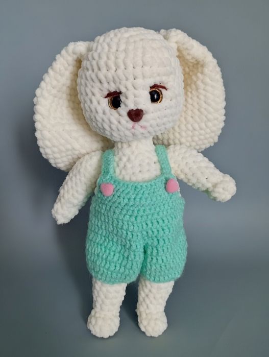 Плюшеві зайченятка ручної роботи