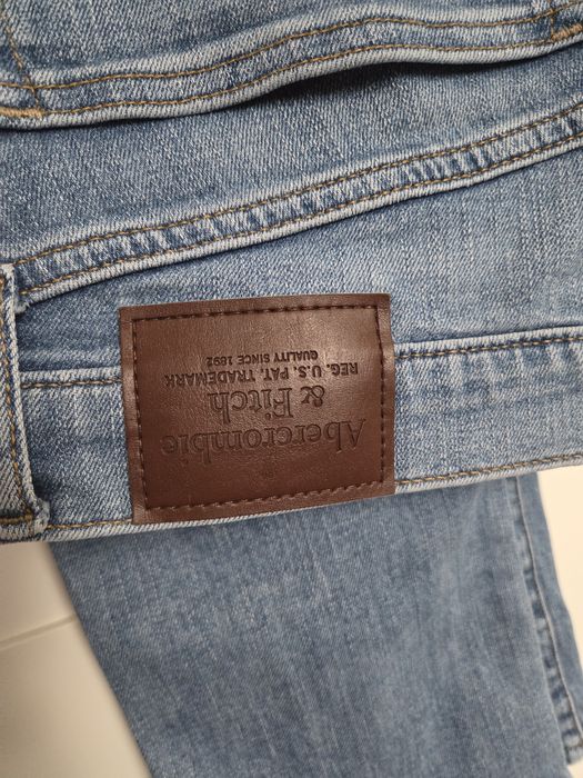 Abercrombie & Fitch jeansy męskie niebieskie  W33 L32