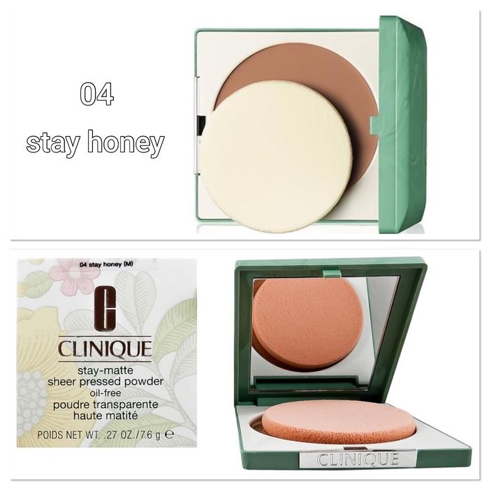 Pó Compacto CLINIQUE Stay-Matte Sheer Pressed Powder oil-free