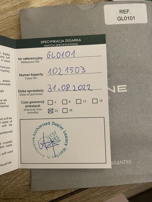 Zegarek Glycine GL0101 Automatic - Stan Idealny!