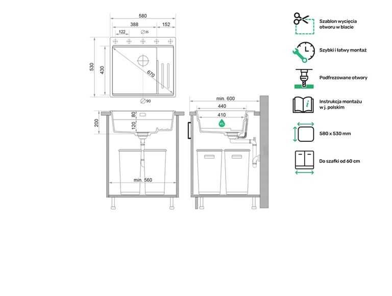 Nowy zlewozmywak granitowy Primagran