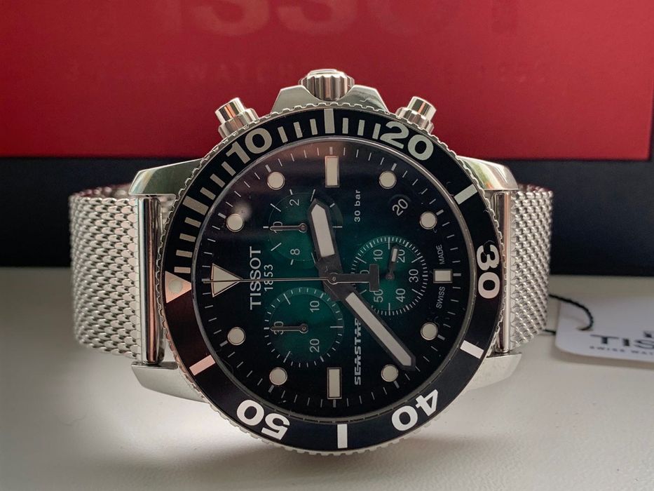 Часы хронограф TISSOT T120.417.11.051.01 дайвинг SEASTAR 1000