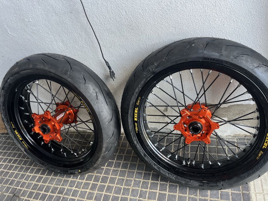 Rodas jantes completas supermoto supermotard Ktm Husqvarna Excel Smpro
