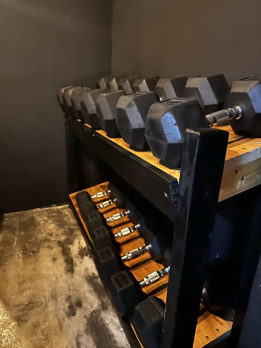 Movel suporte madeira para halteres