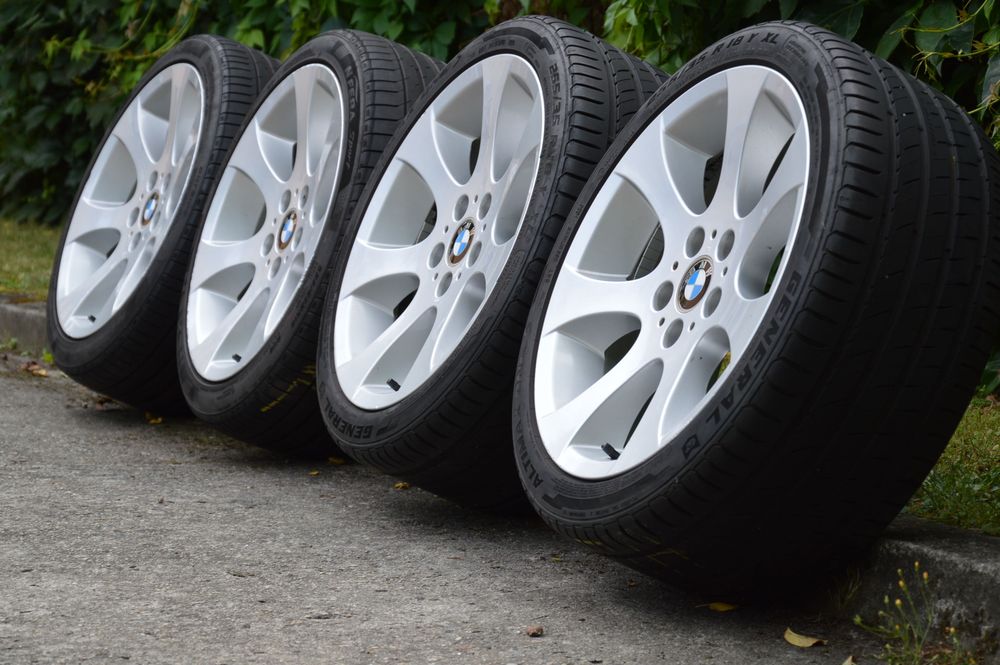 Oryginalne Alufelgi BMW Styling 162 | Opony 225/40-18 i 255/35-18 | E46 E90 E91 E92 E93 | KOMPLET