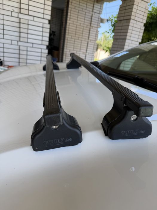 Багажник в штатні місця Thule Squarebar Evo Rapid для Volkswagen Caddy (mkIII) 2003-2020