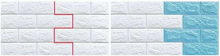 Panele Cegła Tapeta 3D Samoprzylepna 70x77 – Zestawy 10 sztuk - 5,4m2