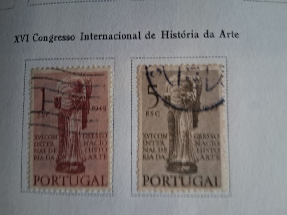 Colecções de selos novas e usados