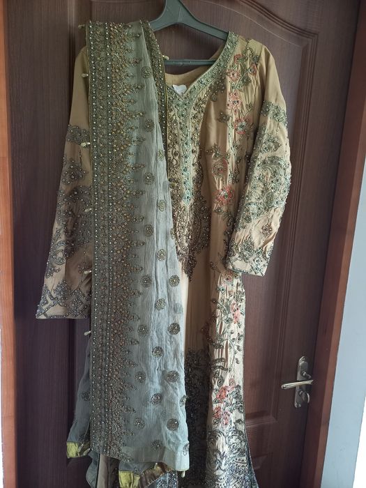 Пенджабі туніка, штани, накидка, дупата святкова р.S