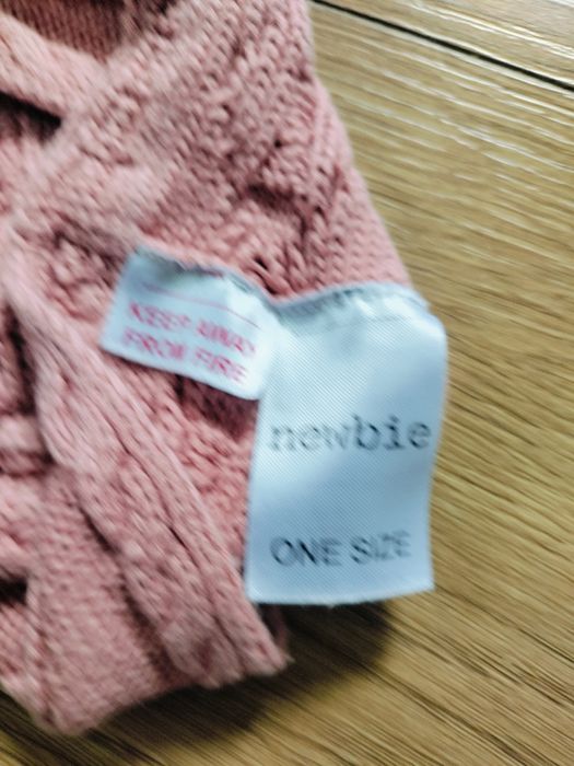 Opaska dziergana Newbie one size łososiowa