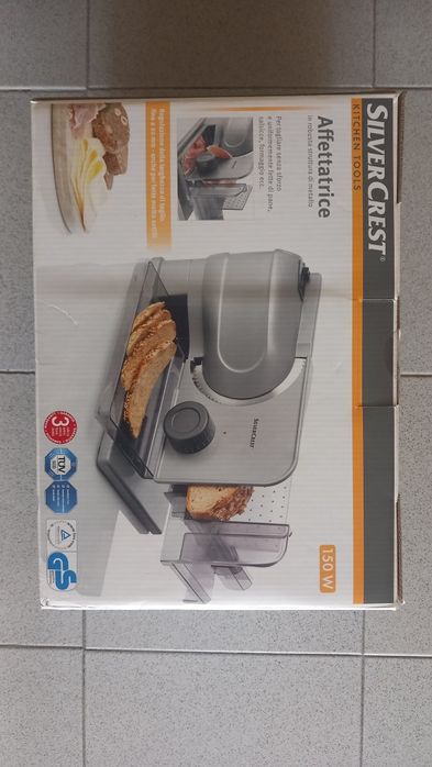 Cortafiambre SilverCrest 150 W – novo em embalagem